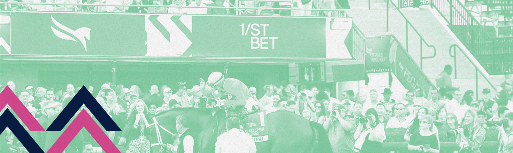 Green Overlay On A Pegasus World Cup Audience